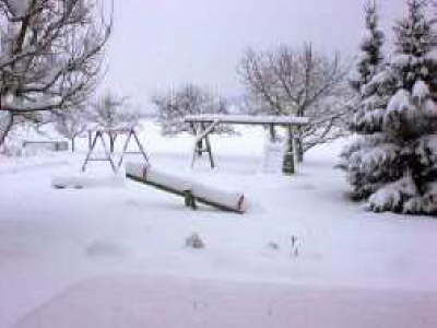 Spielplatz Winter